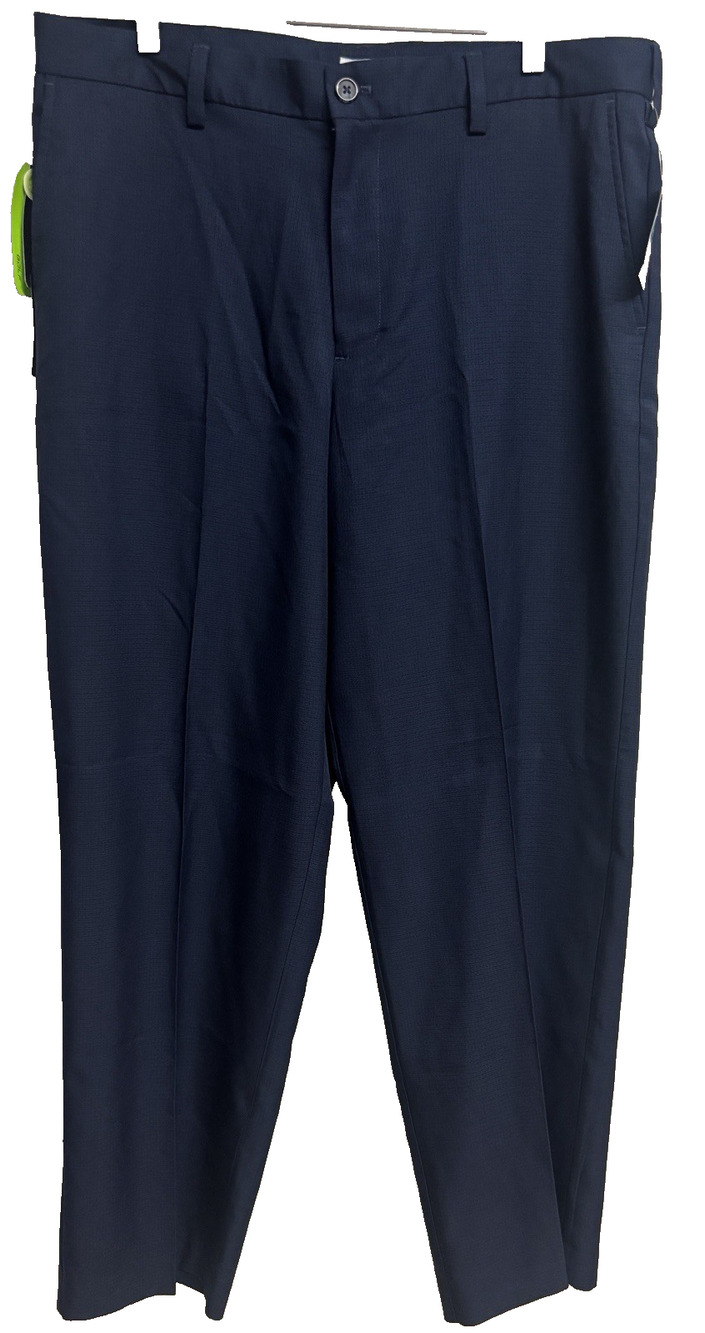 IZOD Golf Cool FX Mens 36 X 32 Blue Perfromance Pants Stretch Pockets New